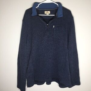 Men’s Woolrich Quarter Zip Navy Blue Winter Jacket